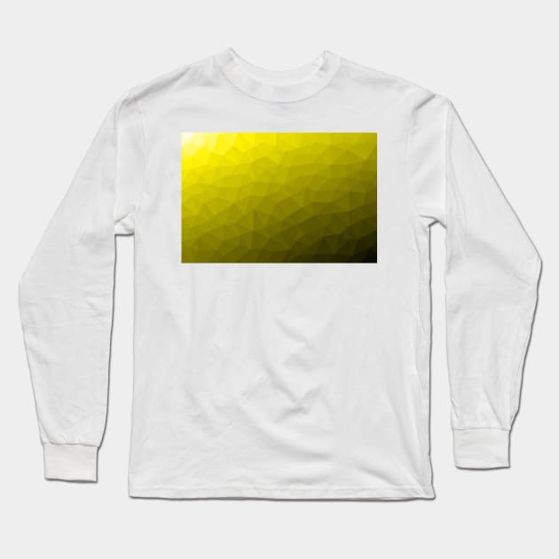 Yellow gold ombre gradient geometric mesh pattern Long Sleeve T-Shirt by PLdesign